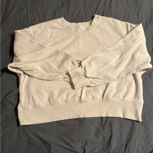 Old Navy Off-White Crewneck Sweatshirt